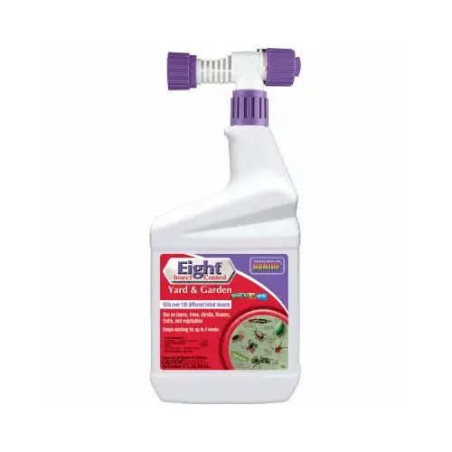 Insect Control, Liquid, Spray Application, 1 qt Bottle White