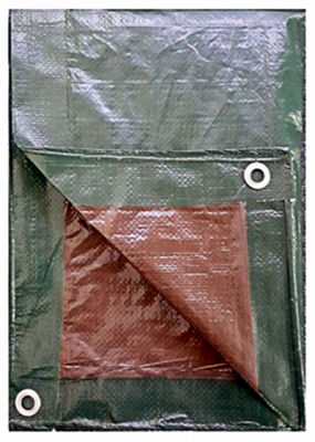 KAPS TEX CO LTD KT-MT1530GB Polyethylene Tarp, Hunter Green/Brown, 15 x 30-Ft.