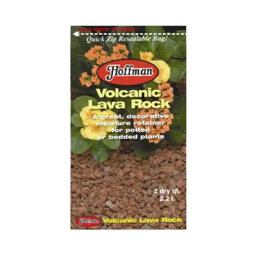 HOFFMAN A H INC/GOOD EARTH 14452 Volcanic Lava Rock, 2-Qt.