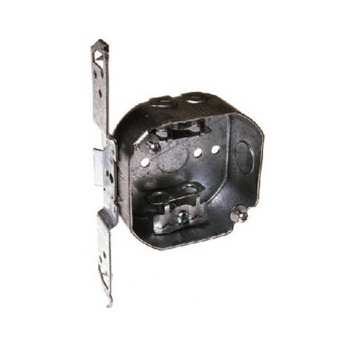 RACO INCORPORATED 155 Octagon Box, TS Bracket, BX Clamps, 4 x 1.5-In.