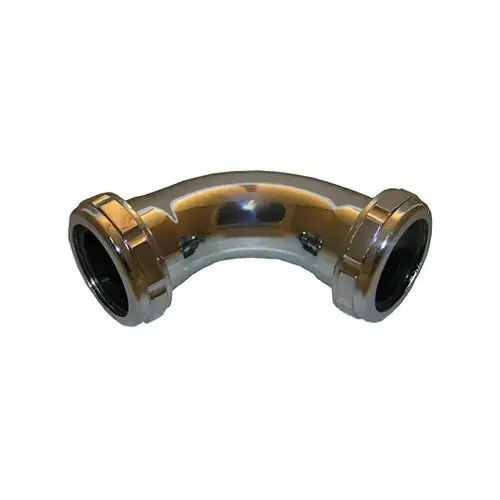 Slip Joint Elbow, 1-1/4-In., Chrome Plated Brass, 90 Degrees