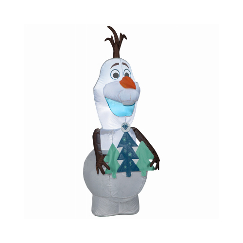 Gemmy 118281 Inflatable Olaf with Christmas Trees, 4-Ft.