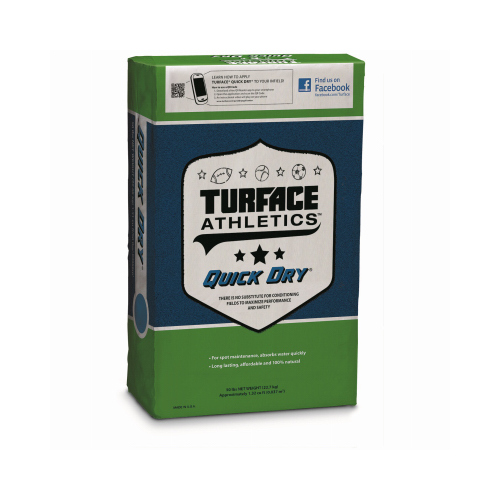 TURFACE ATHLETICS 70972361 Quick Dry Soil Conditioner, Granular, Brown/Buff, 50 lb Bag