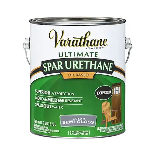 Ultimate Spar Urethane Paint, Semi-Gloss, Liquid, Clear, 1 gal, Can