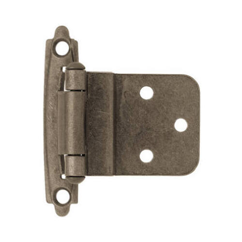 3/8-In. Antique Pewter Inset Light-Duty Hinge