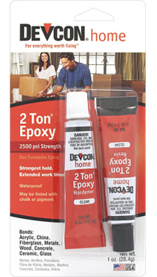 Devcon 35345 Epoxy, Liquid, Amber, 0.5 oz Tube