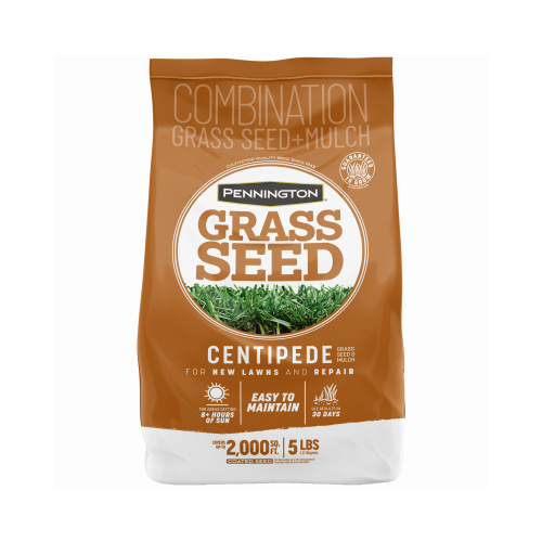 Pennington 100532365 100081628 Centipede Grass Seed and Mulch, 5 lb