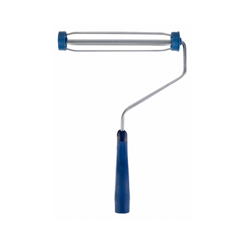 Roller Frame, 9 in L Roller, Polypropylene Handle, Threaded Handle, Blue Handle