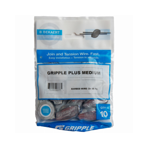 Barbed Gripple Wire Joiners, 12.5-Ga  pack of 10