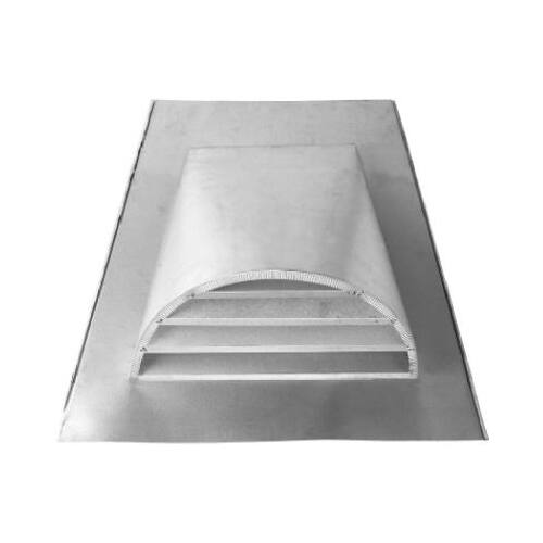 Construction Metals BH24-1/8 24 x 12-In. Galvanized Steel Roof Dormer Vent, Half-Round Gray