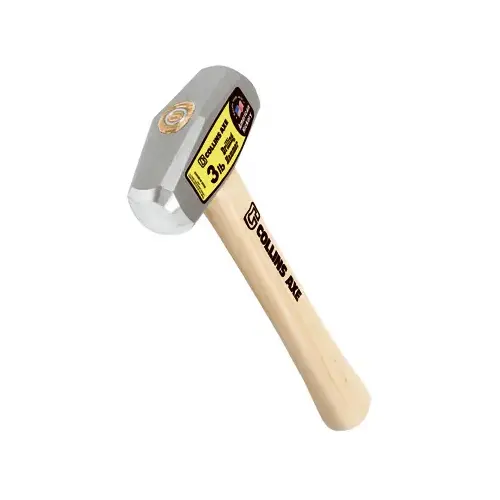 TRUPER SA DE CV DHT3HC 3-Lb. Drilling Hammer, 10-In. Hickory Handle