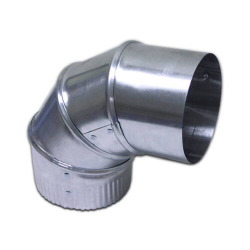 Vent Elbow, 3 in Connection, 26 Gauge, Aluminum