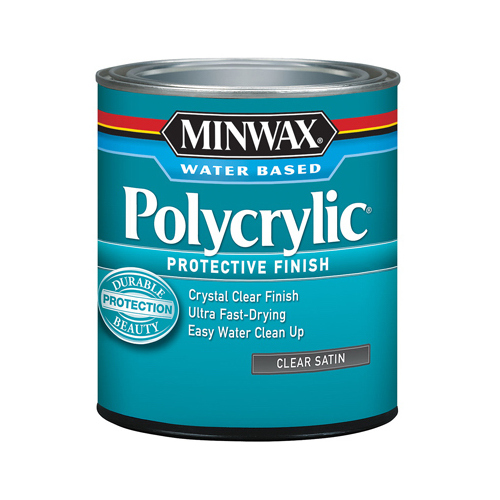 MINWAX COMPANY, THE 63333 Polycrylic Satin Clear Acrylic/Urethane Blend