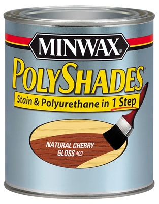 MINWAX COMPANY, THE 61490 Cherry Gloss Polyshades Wood Stain, Qt.