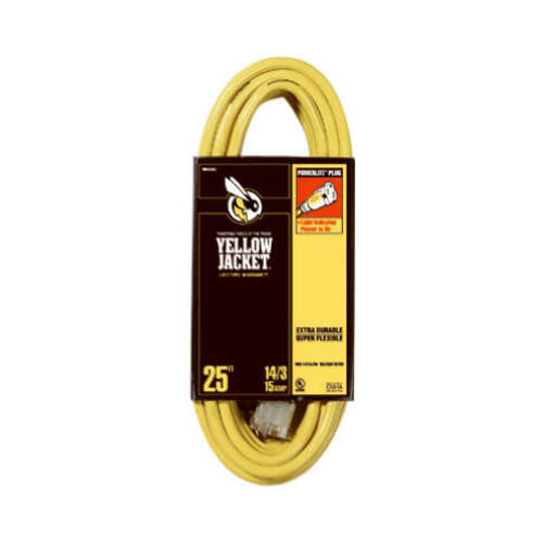 Yellow Jacket 25-Ft. 15A 14 Gauge Extension Cord