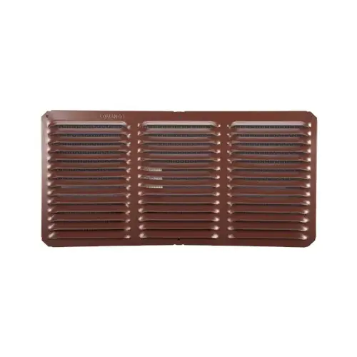 ol Cornice Vent, 8 in L, 16 in W, 65 sq-ft Net Free Ventilating Area, Aluminum, Brown - pack of 12