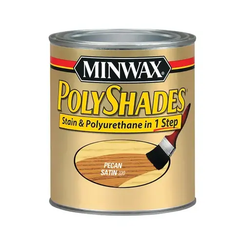 MINWAX COMPANY, THE 61320 Satin Pecan Polyshades Wood Stain, Qt.