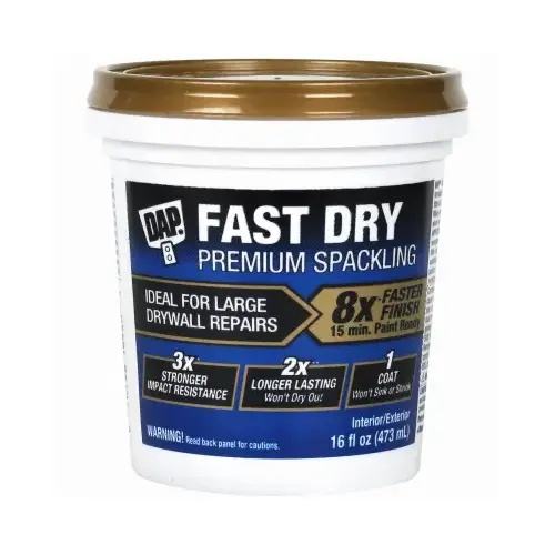 Fast Dry Spackling, Off-White, 16 fl-oz - pack of 12