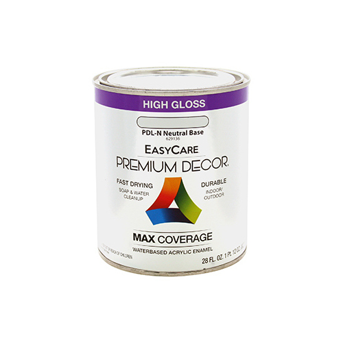 Premium Decor Neutral Base Enamel Paint, Qt.