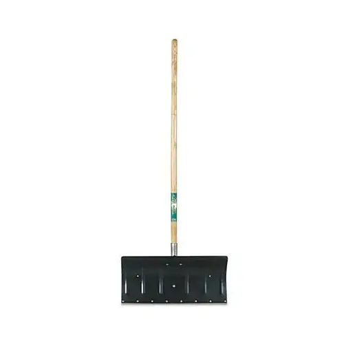 True Temper 1642000 Arctic Blast 24-In. Aluminum Snow Pusher With Wood Handle