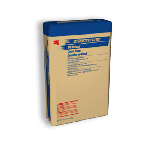USG 163841 STRUCTO-LITE Basecoat Plaster, Powder, Low to No Odor, Off-White, 50 lb Bag