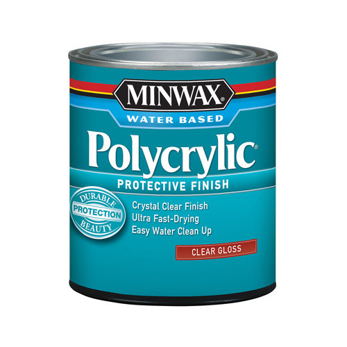 Polycrylic Gloss Clear Acrylic/Urethane Blend Topcoat, Qt.