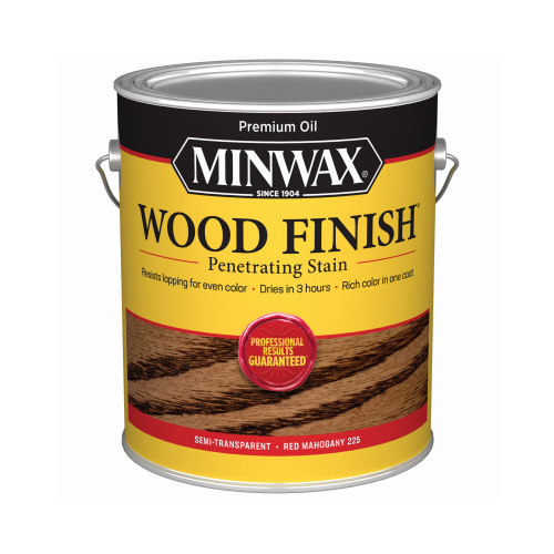 Wood Finish Penetrating Stain, Red Mahogany, 1-Gallon