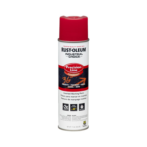 INDUSTRIAL CHOICE 203029 Marking Paint, Semi-Gloss, Safety Red, 17 oz, Aerosol Can