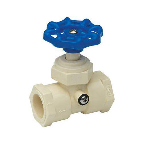 Stop and Waste Valve, 3/4 in Connection, Compression, 100 psi Pressure, CPVC Body