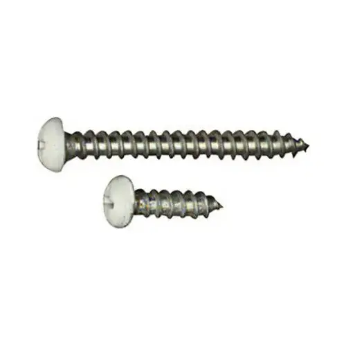 211 Shelf Bracket Screws, White - pack of 60