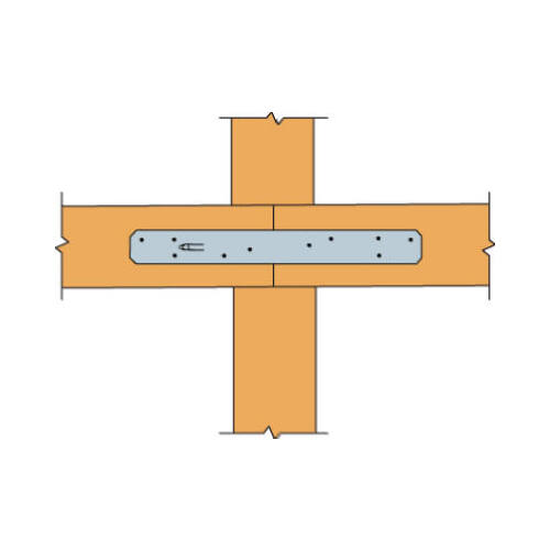 Simpson StrongTie ST12 Strap Tie Connector, 16Ga. Steel, 1.25 x 115/