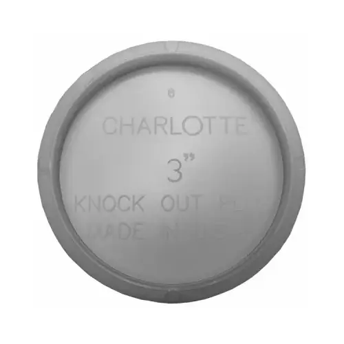 Charlotte Pipe PVC 00131 1000 Test Cap 3" D PVC