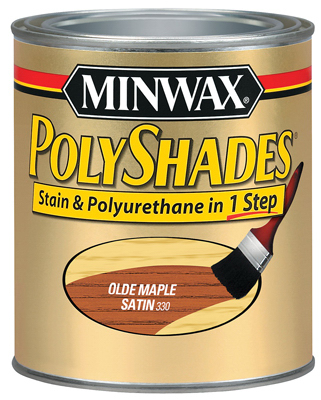 MINWAX COMPANY, THE 61330 Satin Olde Maple Polyshades Wood Stain, Qt.