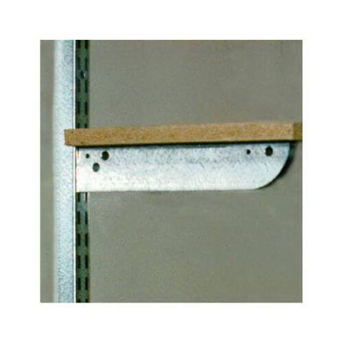 Galvanized Steel Double Shelf Bracket, 10-In.