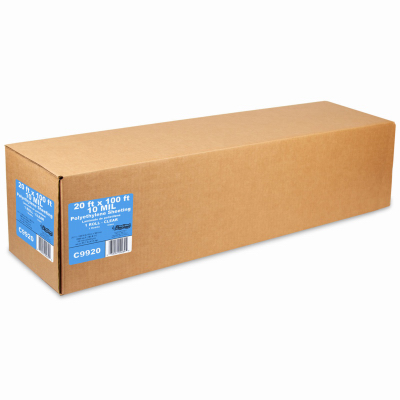 Film-Gard 626112 Plastic Sheeting, Polyethylene, Clear, 10ml, 20 x 100-Ft.