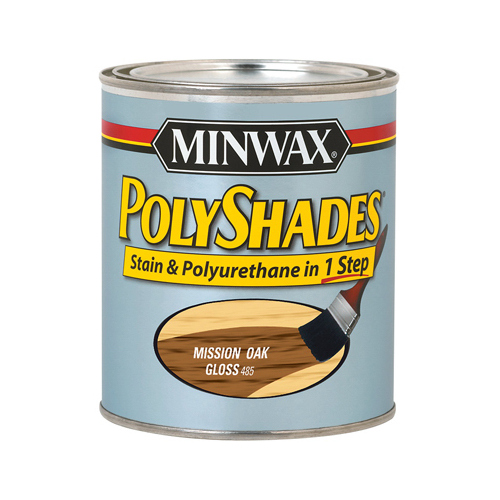 Mission Oak Gloss Polyshades Wood Stain, Qt.