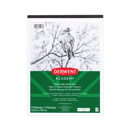 ACCO/MEAD 54970 Academy Sketch Pad, Medium Weight, 9 x 12-In., 50-Sheets