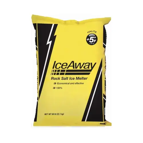 COMPASS MINERALS 769282E De-Icing Salt, 50-Lb. Bag