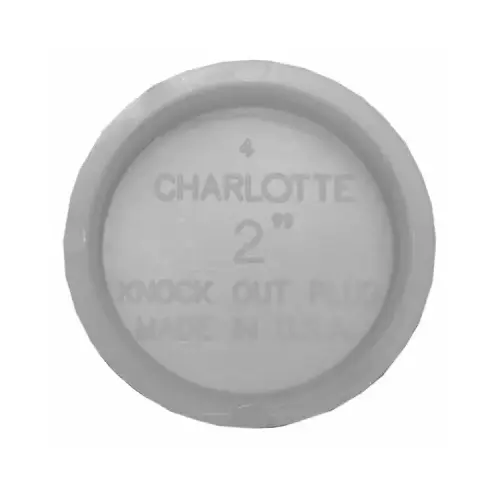 Charlotte Pipe PVC 00131 0800 Test Cap 2" D PVC