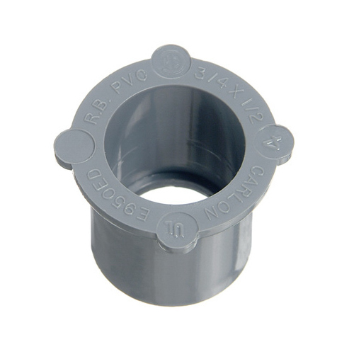 Carlon E950HGR Conduit Bushing, 11/2 x 11/4 in Bell x Spigot, 19/64