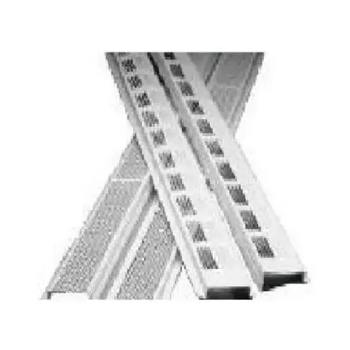LOMANCO 105W Under Eave Soffit Vent, White, Aluminum, 8 In.