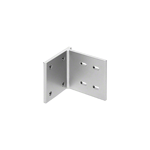 Clear Anodized Sunshade Wall Mount End Bracket