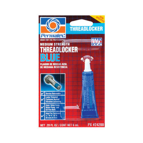 THREADLOCKER MD STRNTH BLU 6ML Blue