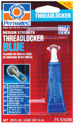 PERMATEX 21601 THREADLOCKER MD STRNTH BLU 6ML Blue