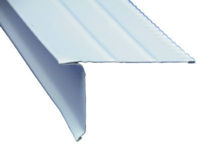 Amerimax 5504500120 Drip Edge, Hemmed, White Aluminum, 2-5/16 x 1-7/16 In. x 10 Ft.