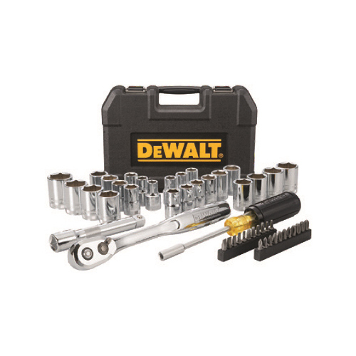 DEWALT DWMT45049 Mechanics Tool Set, Corrosion Resistance Chrome Finish, 49-Pc