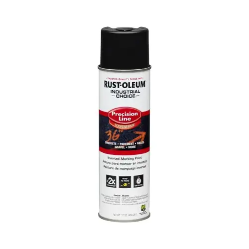 INDUSTRIAL CHOICE 1675838 Marking Paint, Gloss, Black, 17 oz, Aerosol Can