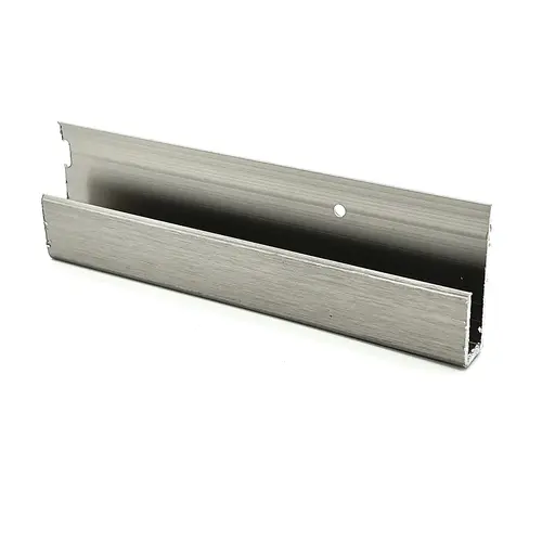 Brushed Nickel 1/4" Deep Nose Aluminum J-Channel 23" Stock Length - pack of 10