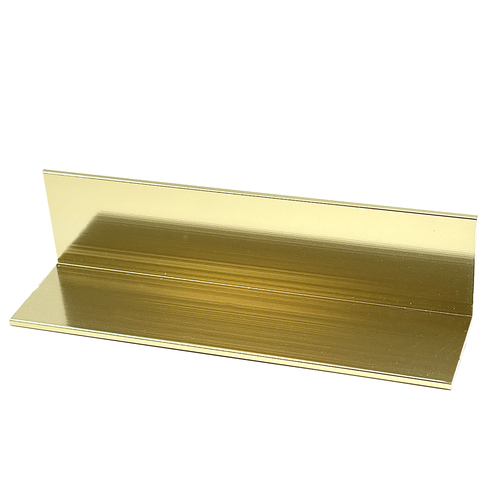 Brite Gold Anodized 1" Aluminum Angle Extrusion  12" Stock Length - pack of 50