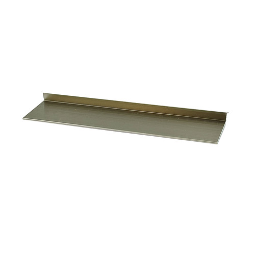 Brushed Nickel Aluminum 1/4" L-Bar Extrusion -  12" Stock Length - pack of 10